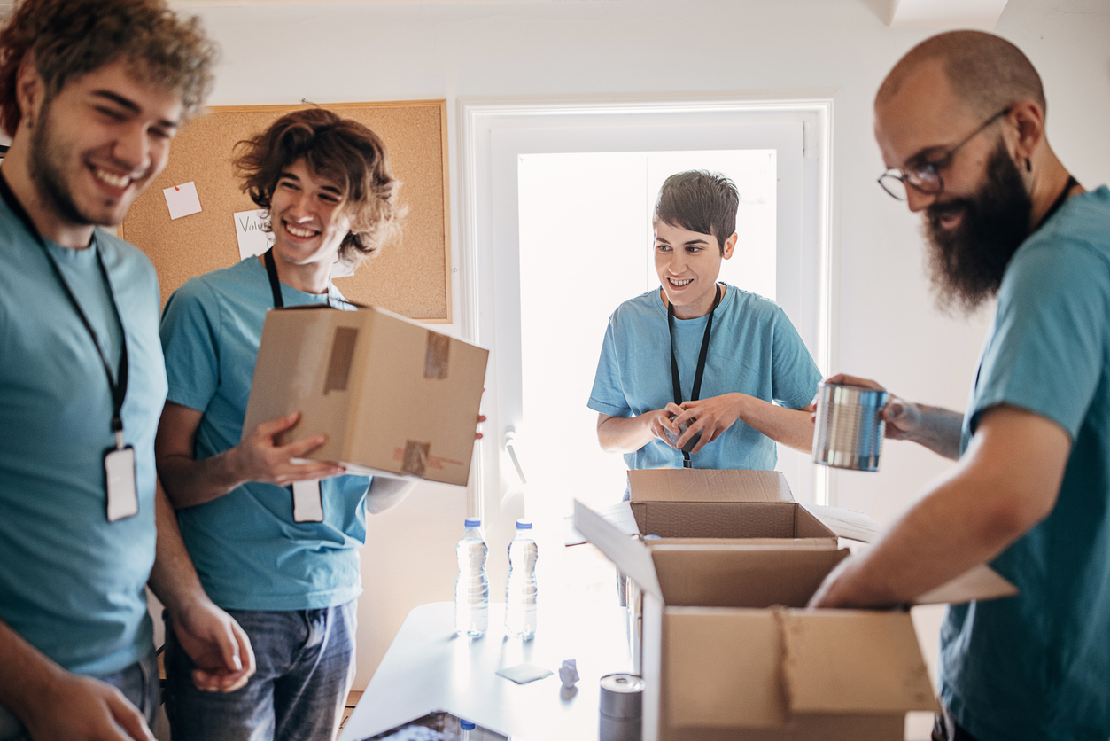 Emergency Charitable Giving Charities Packing Boxes
